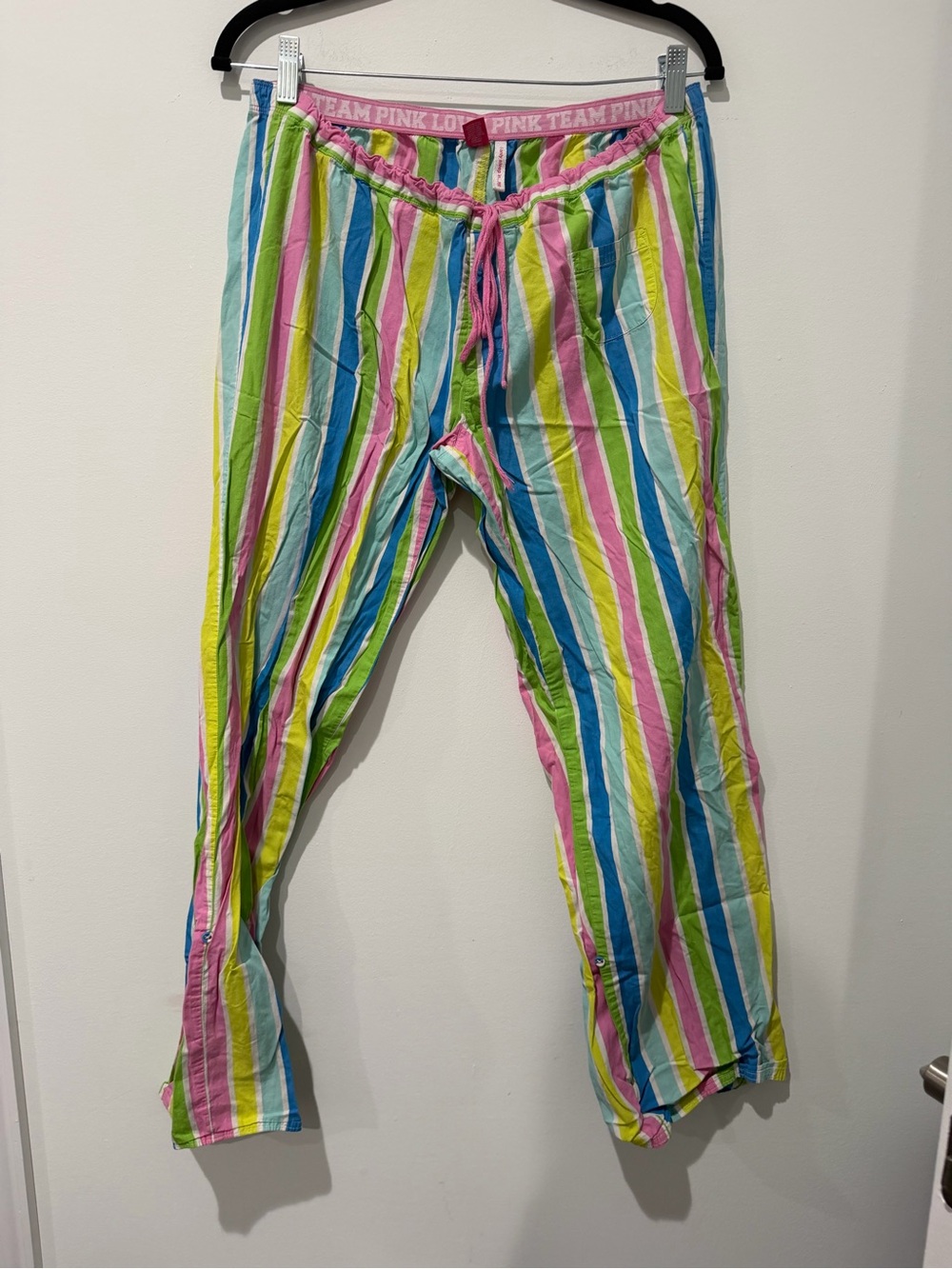 PINK Victoria's Secret Multicolor Striped Women’s Pajama Joggers
